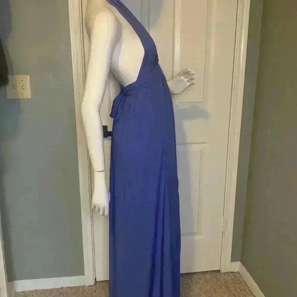 Lulu’s Magical Movement Periwinkle Blue Wrap Maxi Dress - Size S   D6 - Picture 12 of 12